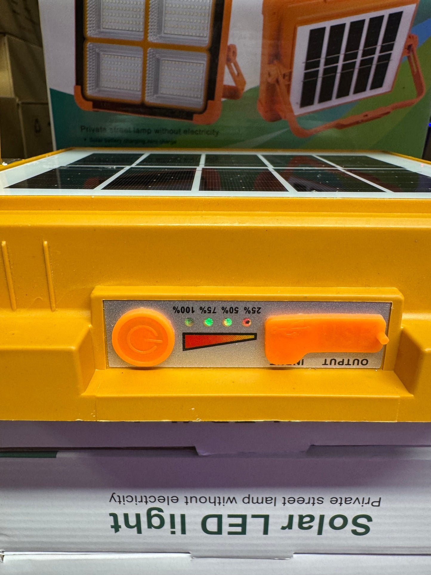 Super Bright Solar LED Flood Light – No Electricity Needed!
✔ Solar charging during the day
✔ USB Type-C charging backup
✔ USB output can charge your phone in emergencies
✔ Ultra-bright LED panels
✔ IP66 waterproof & dustproof
✔ Battery level indicator
✔