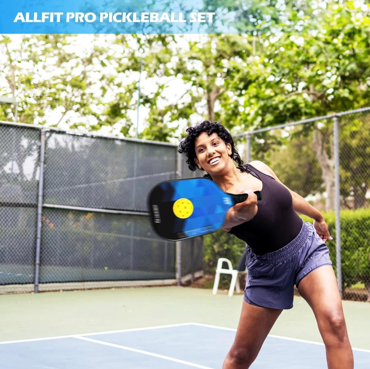 Pickleball Paddles, USAPA Approved Fiberglass Pickleball Paddles Set of 2, Lightweight Pickleball Rackets 2 Pack with 2 Wrist Bands, 2 Outdoor & 2 Indoor Pickleballs, Gifts for Men Women