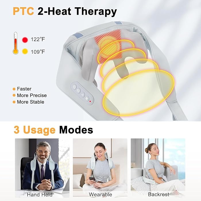 Cordless Shoulder Massager with Heat