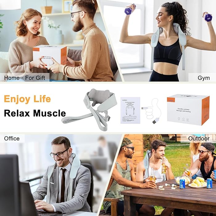 Cordless Shoulder Massager with Heat