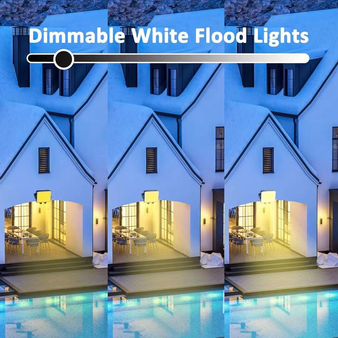 4 pack RGB LED Flood Lights with Bluetooth APP Control, IP66 Waterproof, Timing - For Indoor & Outdoor Landscape Lighting