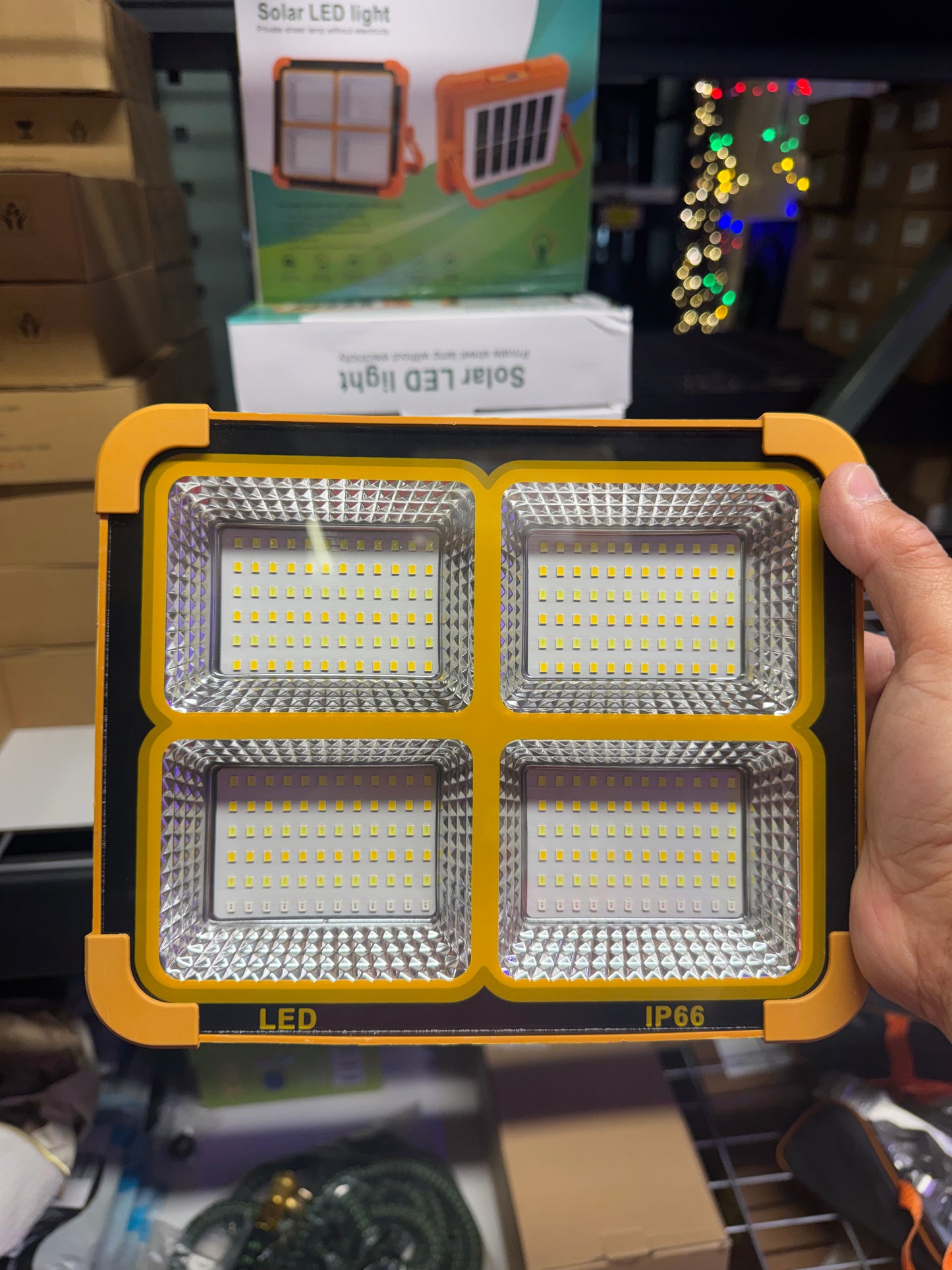 Super Bright Solar LED Flood Light – No Electricity Needed!

✔ Solar charging during the day
✔ USB Type-C charging backup
✔ USB output can charge your phone in emergencies
✔ Ultra-bright LED panels
✔ IP66 waterproof & dustproof
✔ Battery level indicator
✔