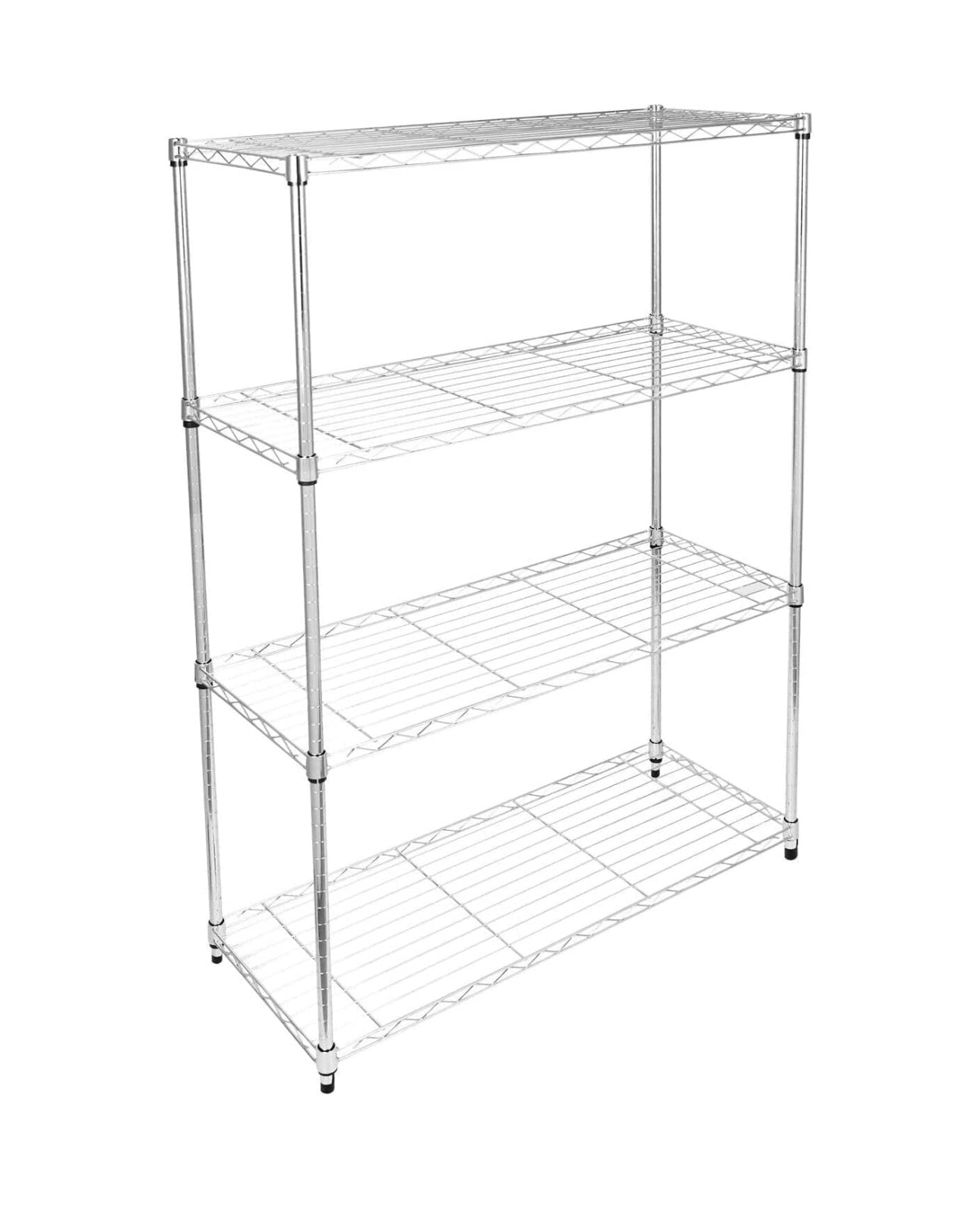 4-Shelf Adjustable, Heavy Duty Wide Storage Shelving Unit (250 lbs loading capacity per shelf)