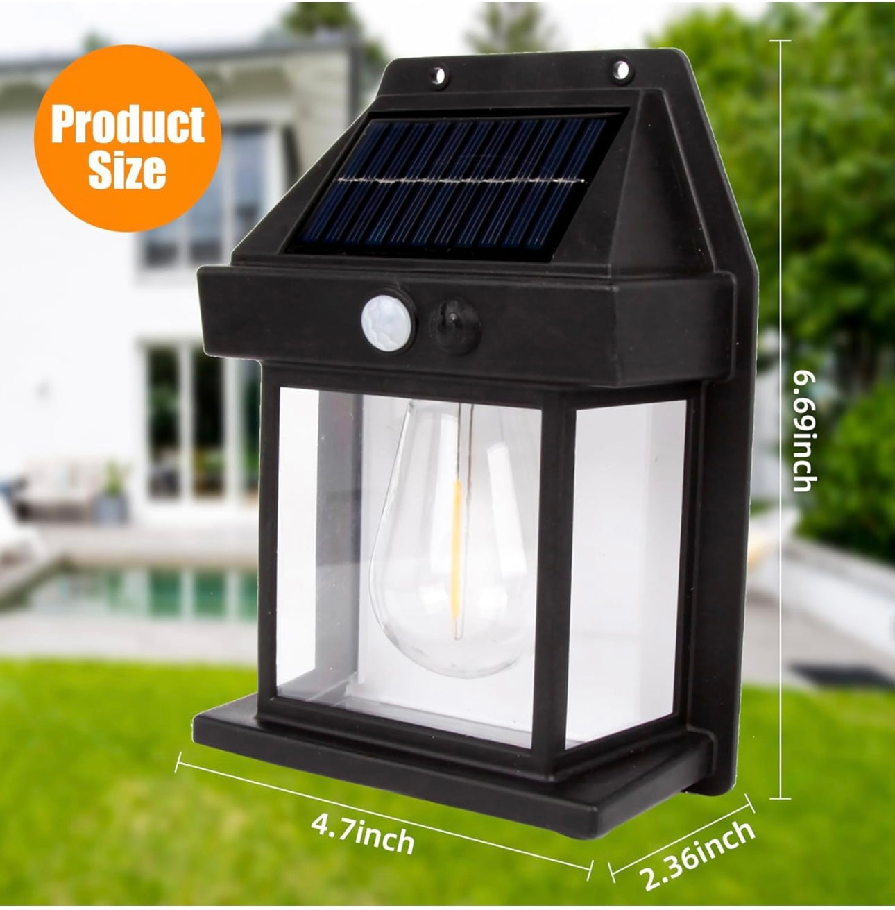 Solar Lights Outdoor Waterproof,4 Pack Solar Deck Lights Outdoor,Solar Lights for Fence, Garden, Pathway, and Patio(Warm White) (4 Pack-1 Lights)