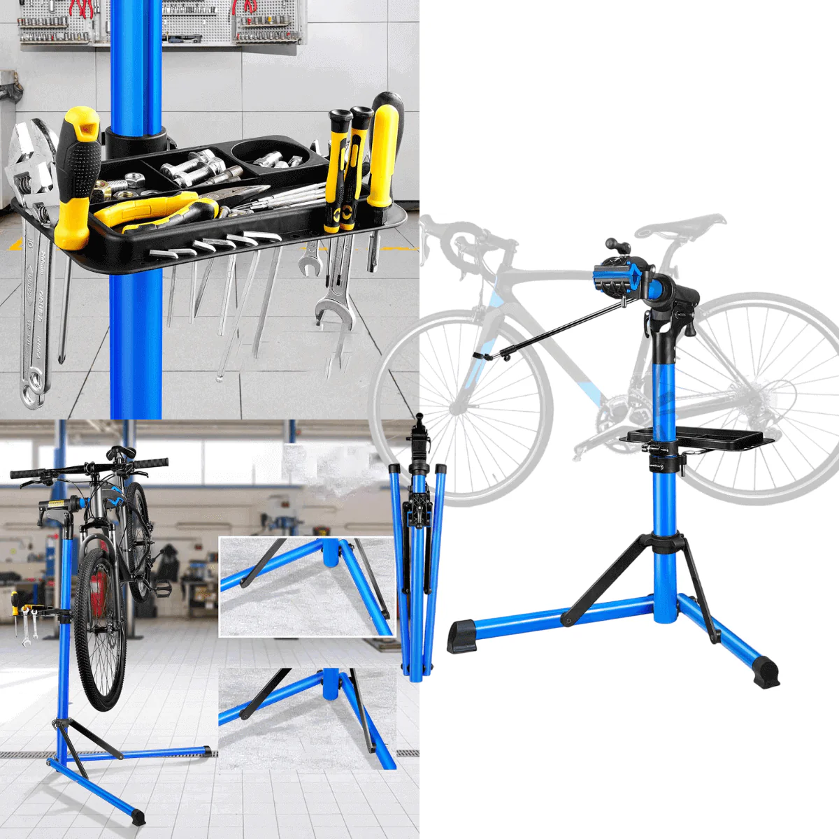 Bike Repair Stand Bicycle Cycle Stand Bikes Racks For Maintenance Max 110lbs