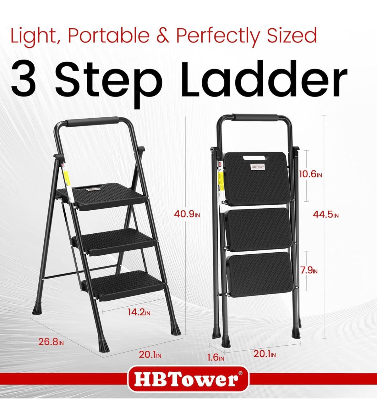 3-Step Folding Ladder – Heavy Duty 500 LBS – $28

Description：

🔥 ONLY $28! 🔥

Brand New 3-Step Folding Ladder
✅ Heavy Duty – 500 LBS Capacity
✅ Wide Anti-Slip Steps
✅ Safety Handrail
✅ Foldable & Easy to Store
✅ Lightweight & Portable
✅ Great for Kitch