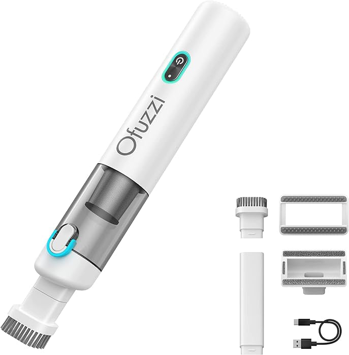 Ofuzzi H8 Apex Car Vacuum Cleaner, Portable Handheld Vacuum Cleaner with 12000Pa High Power, Ultra-Lightweight 1.2lbs, USB-C Fast Charging, Mini Car Vacuum for Car, Home, Pet Hair