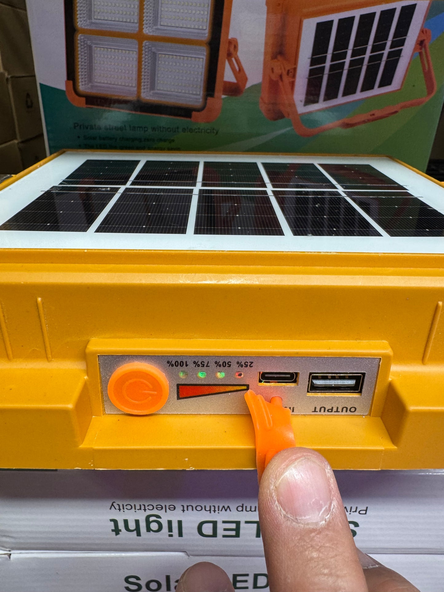 Super Bright Solar LED Flood Light – No Electricity Needed!

✔ Solar charging during the day
✔ USB Type-C charging backup
✔ USB output can charge your phone in emergencies
✔ Ultra-bright LED panels
✔ IP66 waterproof & dustproof
✔ Battery level indicator
✔