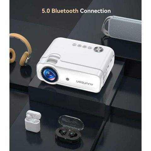 5G Native 1080P Portable Projector with WiFi and Bluetooth