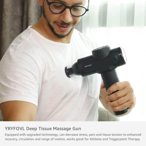 YRYFOVL Compatible with Massage Gun, for Athletes Percussion Massage Gun, Handheld Deep Tissue Mass